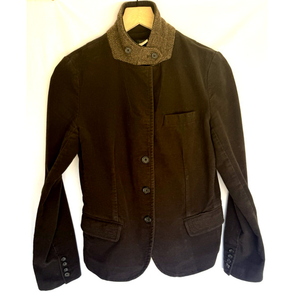 J. Crew Womens Y2K Velour Button Blazer Size M Academia Preppy Outdoor Jacket - Picture 2 of 14